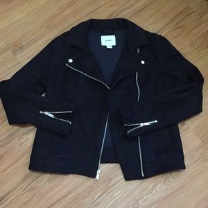 Black Faux Suede Jacket
